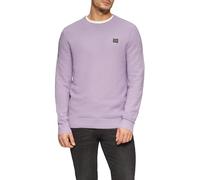 s.Oliver Herren Strickpullover - Regular Fit, Logo, Crew Neck