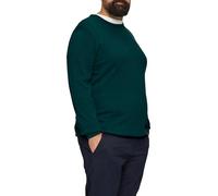 Baumwollpullover mit Logo-Stickerei 4XL petrol 2148210.67W0.4XL