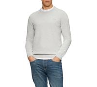 s.Oliver Herren Strickpullover - Regular Fit, Logo-Stickerei, Langarm