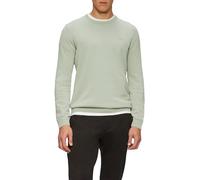 s.Oliver Herren Strickpullover - Regular Fit, Logo-Stickerei, Langarm