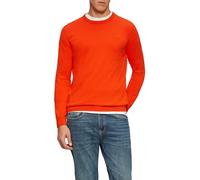 s.Oliver Herren Strickpullover - Regular Fit, Logo-Stickerei, Langarm