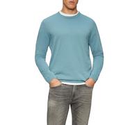 s.Oliver Herren Strickpullover - Regular Fit, Logo-Stickerei, Langarm