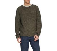 s.Oliver Herren Strickpullover - Regular Fit, meliert, Rundhals