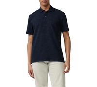 s.Oliver Strukturiertes Poloshirt aus Baumwollmix tiefblau L