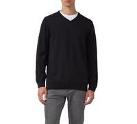 s.Oliver Herren Strickpullover 2143174 mit Logostickerei Schwarz XL