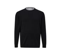 s.Oliver Herren Pullover in großen Größen - aus Baumwolle mit Logo-Stickerei