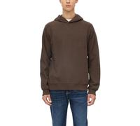 Kapuzensweatshirt S.OLIVER, Herren, Gr. L, braun, Sweatware, Obermaterial: 100% Baumwolle, bequem hüftbedeckend, Rundhals, Bündchen, Sweatshirts, aus reiner Baumwolle (60307339-L) braun