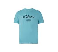 Baumwoll-T-Shirt mit Logo-Print 3XL blau 2139910.66D1.3XL