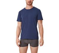 s.Oliver Herren T-Shirt, 2er Pack - Basic, Rundhals, einfarbig Marine M