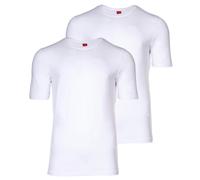 s.Oliver Herren T-Shirt, 2er Pack - Basic, Rundhals, einfarbig Weiß L