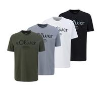s.Oliver T-Shirt 4er Pack Herren mehrfarbig, L
