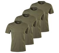 s.Oliver Herren T-Shirt, 4er Pack - Basic, Rundhals, Baumwolle, einfarbig XXL Grün