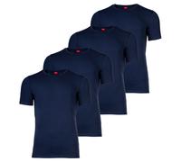 s.Oliver Herren T-Shirt, 4er Pack - Basic, Rundhals, einfarbig Marine 2XL