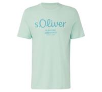 Baumwoll-T-Shirt mit Logo-Print 3XL türkis 2139909.61D1.3XL