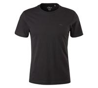 s.Oliver T-Shirt Regular Fit aus Bio-Baumwolle Herren Schwarz Größe S