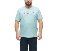 Weiches Baumwoll-T-Shirt mit Frontprint 4XL türkis 2181469.64D2.4XL