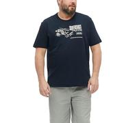 s.Oliver Herren T-Shirt - Big Size Fit, Flammgarn, Frontprint