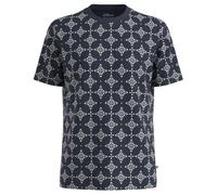 s.Oliver Herren T-Shirt - Big Size Fit, Flammgarn-Jersey, strukturiert, All-Over-Print