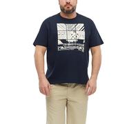 Baumwoll-T-Shirt mit Frontprint 3XL blau 2181150.59D1.3XL