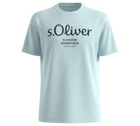 s.Oliver Herren T-Shirt - Big Size Fit, Jersey, Label-Print