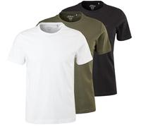 s.Oliver Herren T Shirt (DE/NL/SE/PL, Alphanumerisch, S, Regular, Regular, weiß/Oliv/schwarz)