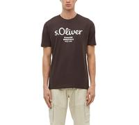 s.Oliver Herren T-Shirt - Regular Fit, Jersey, Label-Print