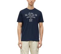 Weiches Baumwoll-T-Shirt mit Frontprint XXL blau 2178330.59D2.XXL