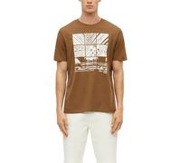 s.Oliver Herren T-Shirt - Regular Fit, weiche Baumwolle, Jersey, Frontprint