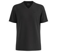 Baumwoll-T-Shirt mit Logo-Print und V-Neck 3XL schwarz 2178208.9999.3XL