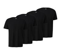 s.Oliver Herren T-Shirts aus Baumwolle (DE/NL/SE/PL, Alphanumerisch, XL, Regular, Regular, 4 x schwarz)