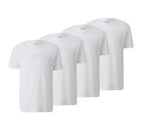 s.Oliver Herren T-Shirts aus Baumwolle (DE/NL/SE/PL, Alphanumerisch, XXL, Regular, Regular, 4 x weiß)
