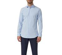 S.Oliver Herren Tailored Fit: Businesshemd Aus Baumwollstretch Hemd, 5061_hellblau, 46 EU