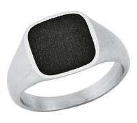 s.Oliver Ring Edelstahl Epoxy Herren Ringe, Schwarz, Kommt in Schmuck Geschenk Box