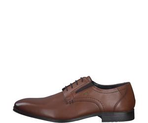 s.Oliver Herrenschuhe Elegante Schnürer COGNAC COGNAC - Gr. - 41