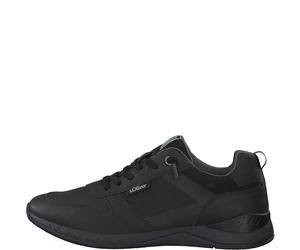 s.Oliver Herrenschuhe Sportliche Schnürer BLACK BLACK - Gr. - 44
