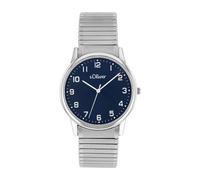 s.Oliver Herrenuhr Armbanduhr Edelstahl silber 2038598