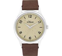 s.Oliver Quarzuhr Herren khaki, 20