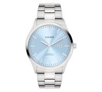 s.Oliver Herrenuhr - Rund - Silber - 42 mm - Uhr aus Metall mit Quarzwerk am Edelstahlband mit Faltschließe - Analoge Armbanduhr - 5 ATM wasserdicht - Kratzfest