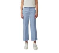 High-Rise-Culotte aus Baumwollstretch mit Bügelfalten 46 blau 2164283.5083.46