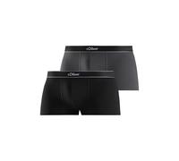 s.Oliver Herren 36262810 Boxershorts, Schwarz+grau, S EU
