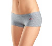 s.Oliver Hipster, (3 St.), mit seitlichem Logodruck 40/42 (L), 3 St. grau Damen Hipster Klassische Panties Damenwäsche 40/42 (L), 3 St. grau, schwarz, weiß