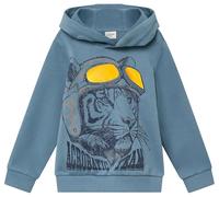 Hoodie aus Baumwollmix mit Folienprint 92/98 blau 2171625.5470.92_98