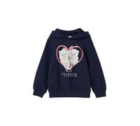 Hoodie mit Frontprint und Schmucksteinen 140 blau 2171480.5836.140