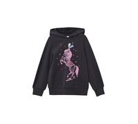 Hoodie mit Glitzer-Frontprint und kuscheliger Innenseite 116/122 grau 2169461.9866.116_122