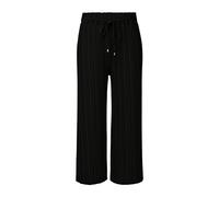 Plissierte Hose mit Wide Leg 42 schwarz