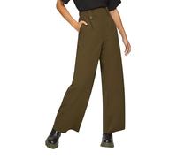 Crêpe-Hose im Relaxed Fit mit Wide Leg 40/32 olive 2150081.7864.40_32