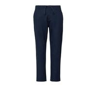 s.Oliver Detroit: Relaxed-Fit-Chino aus Leinenmix mit Elastikbund tiefblau 31/32