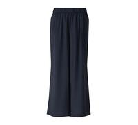 Culotte S.OLIVER, Damen, Gr. 36, N-Gr, navy, Web, Obermaterial: 84% Viskose, 16% Polyamid, unifarben, weit 7/8-Länge, Hosen Culotte, weite Passform, fließende Qualität (41080926-36) navy