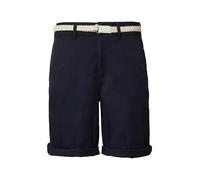 s.Oliver RED LABEL Regular Fit Chinoshorts mit geflochtenem Gürtel in Marine, Größe 40