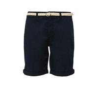 s.Oliver Bermudas Red Label Regular Fit Damen – Baumwollstretch, Navy, Gr. 44, mit Flechtgürtel
